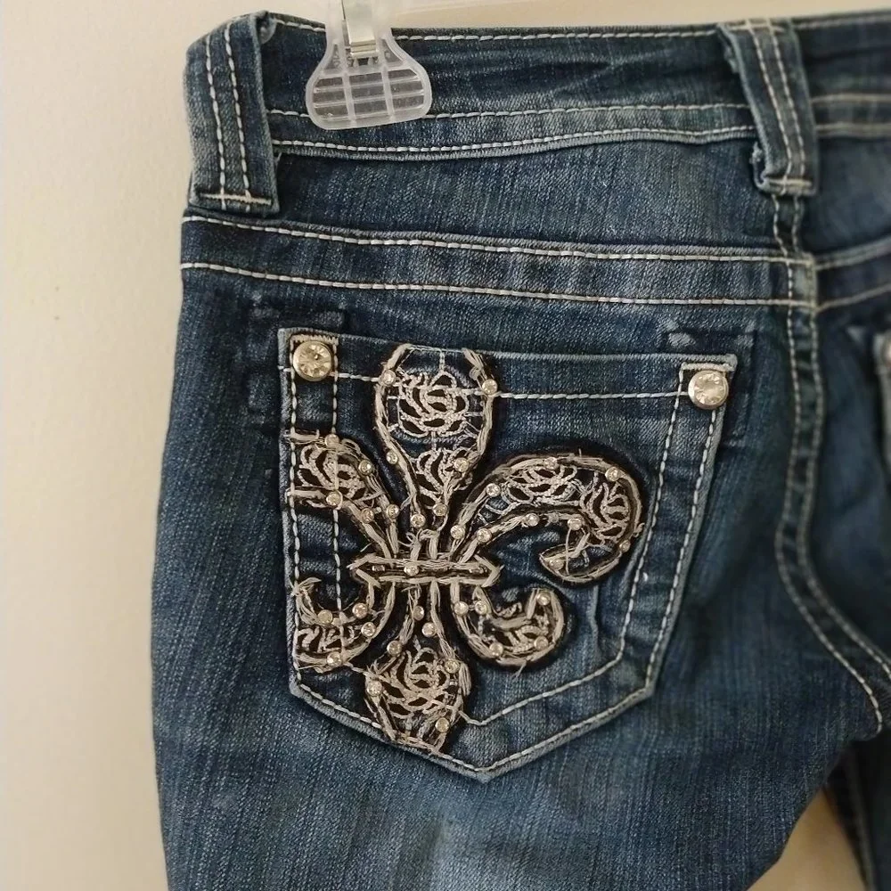 Miss Me Dark Wash Cut Off Shorts